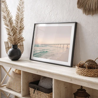 Poster Seebrücke über dem Meer - Sisi & Seb 