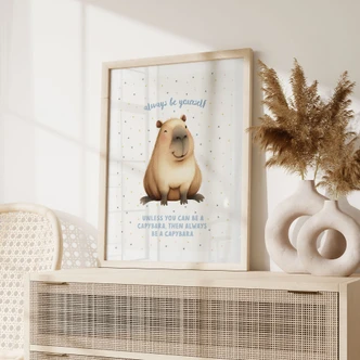 Poster Sweet Capybara - Sii sempre te stesso 