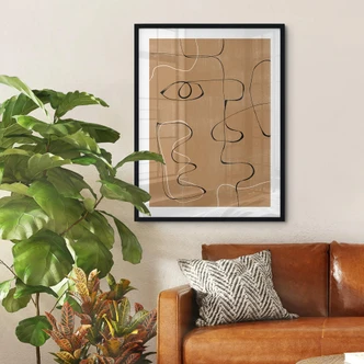Poster The Miuus Studio - Abstraktes Gesicht 