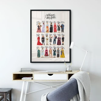 Poster Famous women in art - Tohmé 