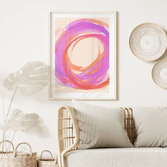 Poster kleurengekte in een cirkel - Treechild 