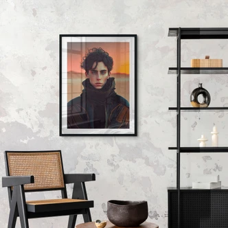 Poster Paul in de woestijn - Geïnspireerd door Dune - Treechild 