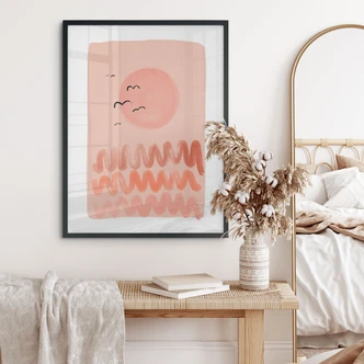 Poster Peachy sunset - Treechild Poster Peachy sunset - Treechild
