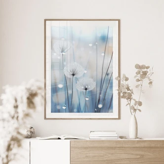 Natuur Poster dauwparels op paardenbloemen - Treechild 