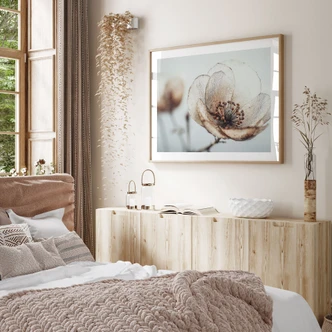 Bloemen Poster Droge Bloesem Beige Natuur Poëzie - Treechild 