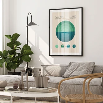 Poster Bauhaus Mavi Daire - Tunaboylu 