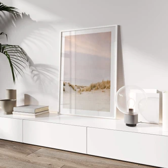 Poster Zwart - Dünenlandschaft in Ameland 