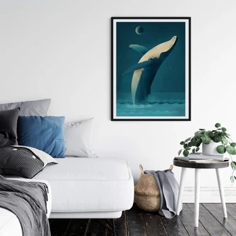 Poster Braun - Humpback Whale 