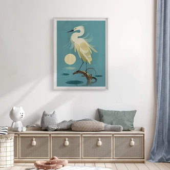 Poster Braun - Reiher 