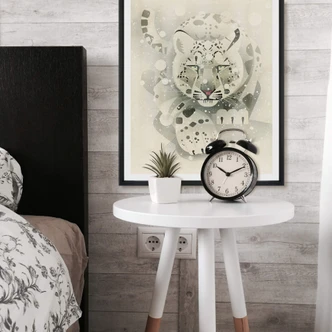 Poster Braun - Schneeleopard 