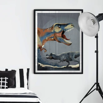 Poster Braun - T-Rex 