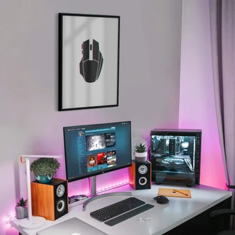 Poster Gaming Mouse - Glitch Effect 