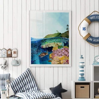 Poster Goed Blauw - Onderwater 