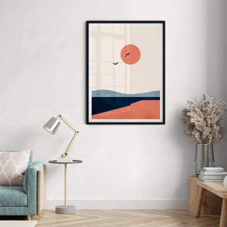 Poster Kubistika - Auf einer Reise Poster Kubistika - Auf einer Reise