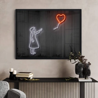 Poster Mielu - Girl with a balloon 