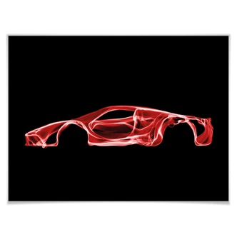 Poster Mielu - Red car 