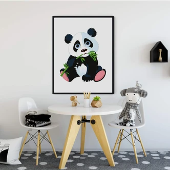 Plakat - Spisende Panda 