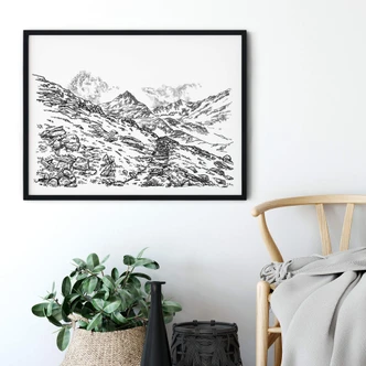 Poster Sparshott - Le paysage montagneux 