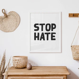Poster Stop Hate Poster Stop Hate
