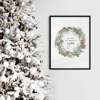 Poster All I want for Christmas is You 