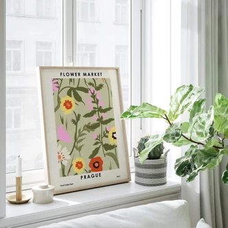 Poster NKTN - Flower Market Prague 