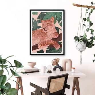 Poster Goed Blauw - Golden Panther 