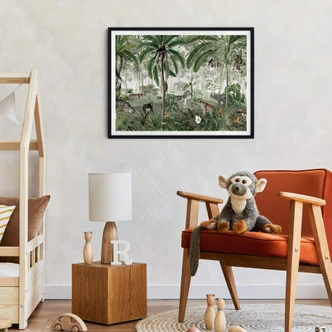 Poster Kikki Belle - Dschungel Suchbild 