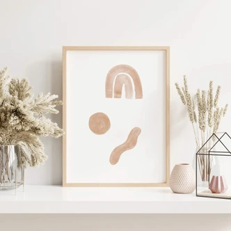 Plakat Nouveauprints - Abstrakcja w piasku 