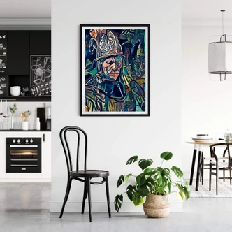 Poster Zamart - Hommage an Rembrandt - L'homme 