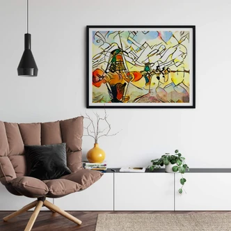 Poster Zamart - Kandinsky rencontre les moulins à vent des Pays-Bas 