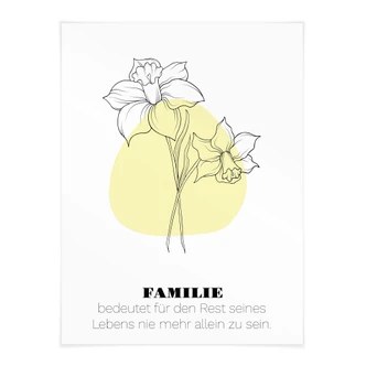 Personalisierbares Poster Monatsblume März 