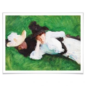 Poster Sargent - Deux filles sur la pelouse 