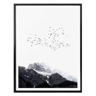 Poster Kubistika - En haut des montagnes 