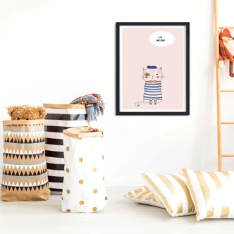 Poster Kubistika - Le Meow 