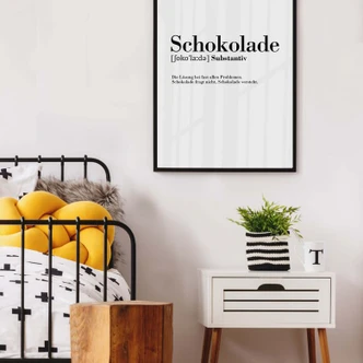 Poster Grammatik - Schokolade 