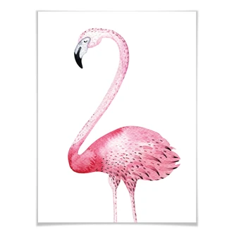 Poster Kvilis - Pink Flamingo 01 