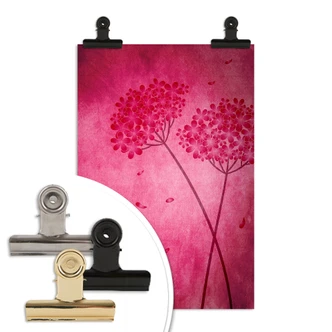 Poster pink hydrangea 
