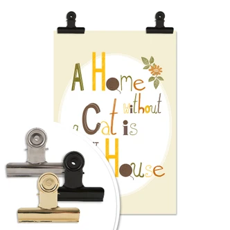 Poster Loske - A home without a cat is just a hous 