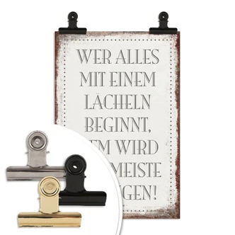 Poster Wer alles mit einem Lächeln beginnt, … 