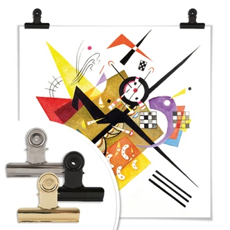 Poster Kandinsky - Auf Weiss II 