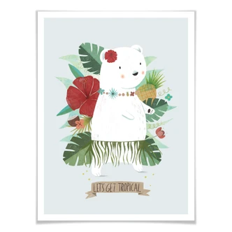 Póster Loske - Pongámonos tropicales 