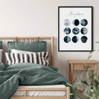 Poster Moon Phases 