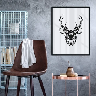Poster - Origami Cerf 