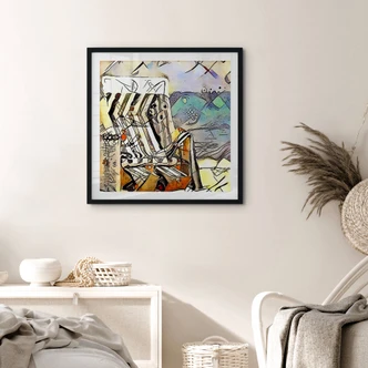 Póster Zamart - Kandinsky meets Warnemünde - Cuadrado 