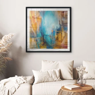 Poster Luce blu distante - Schmucker - Quadrato Poster Luce blu distante - Schmucker - Quadrato