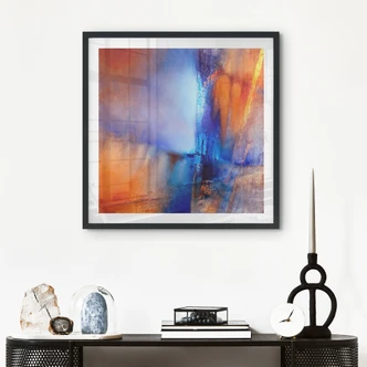 Poster Kontrast aus Eis und Glut - Schmucker - Quadratisch 