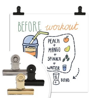 Poster Before Workout - square 