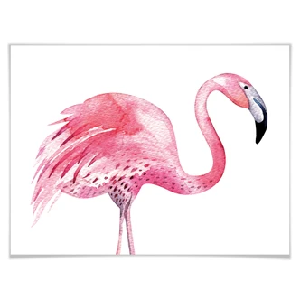 Poster Kvilis – Pink Flamingo 03 