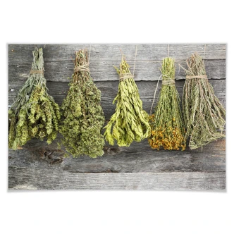Poster med torkade örter 