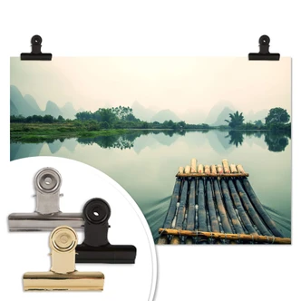 Poster - Descente sur le fleuve en Chine 